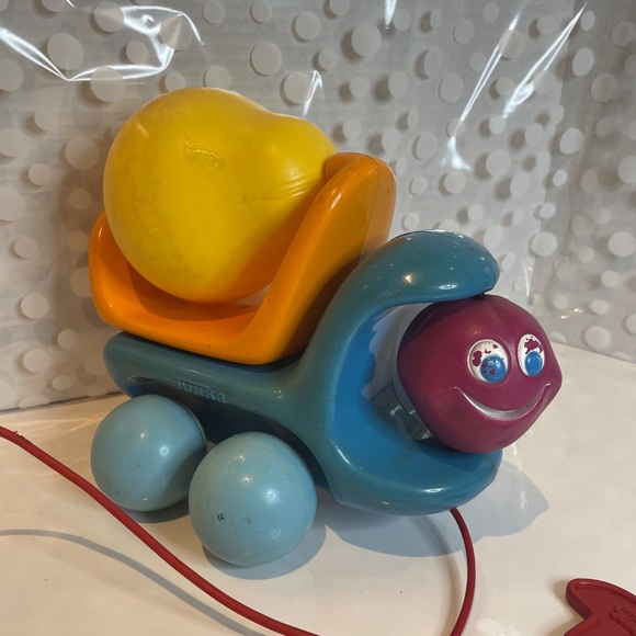 Vintage 1972 Tonka Toddlers Perky 🍐🛻Pear Mixer Toy Truck Pull-along - Picture 4 of 14